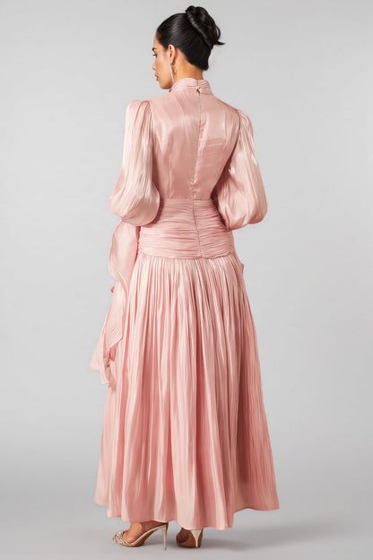 Vlada Puff Sleeve Ruched Bodice Maxi Dress