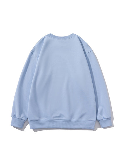 Men’s Solid Color Comfort Cotton Crew Neck Sweatshirt