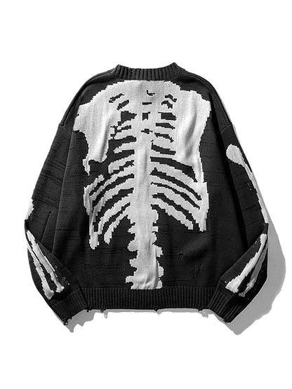 Oversized Skeleton Knit Sweater
