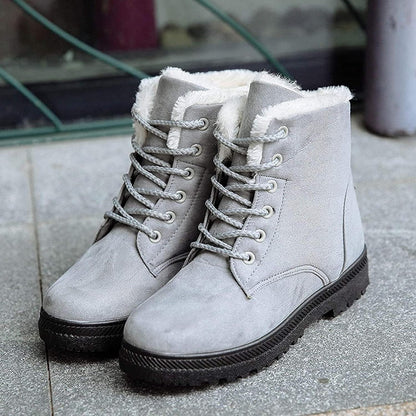 Botines casuales de ante con tacón para mujer | Ideales para el invierno