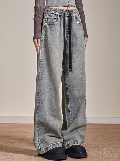 American retro straight Boyfriend Jeans