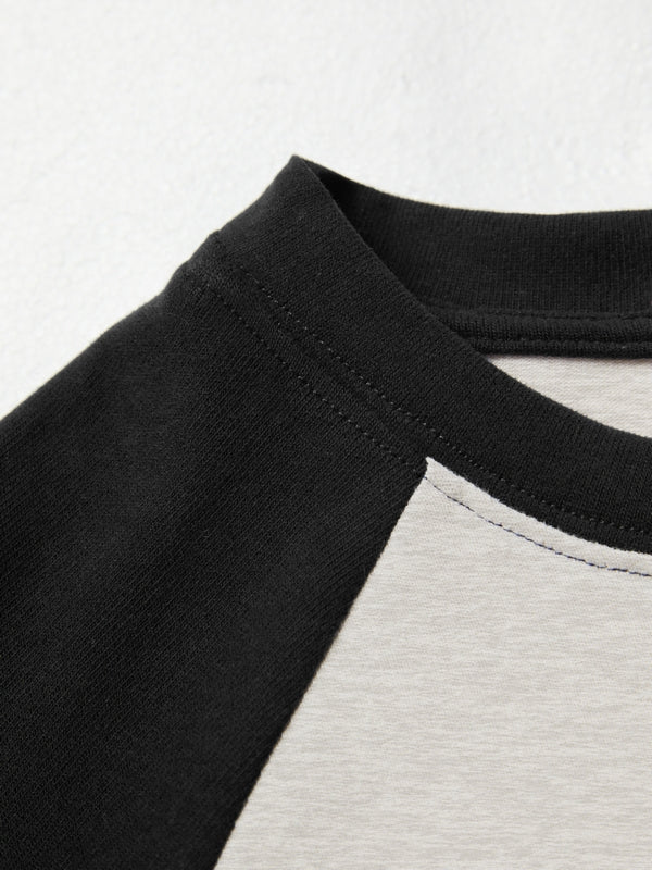 Kitten Print Raglan Long Sleeve Tee