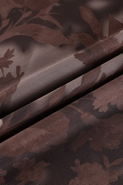 Fashion Mesh Lettuce Hem Skirt