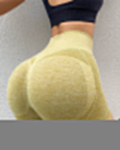 High Waist Abdominal Elastic Peach Hip Lifting Shorts