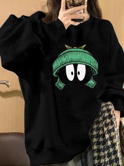 Hip Hop Round Neck Long Sleeves Sweaters