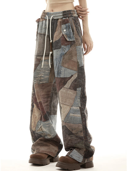 High Street Distressed Straight Leg Boyfriend Jeans