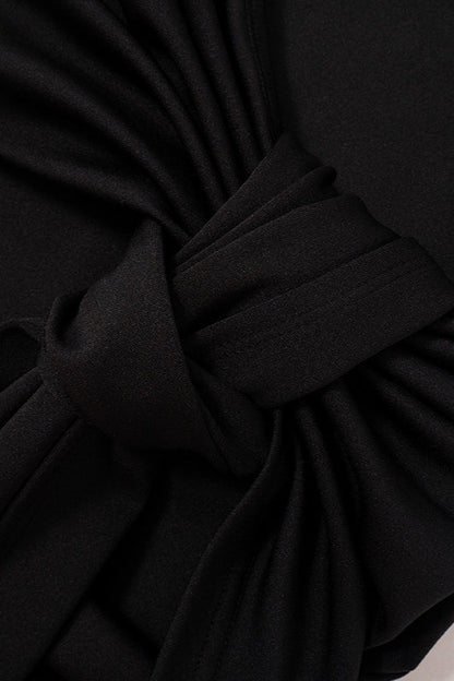 Tie Waist Elegant Two Piece Mini Dress