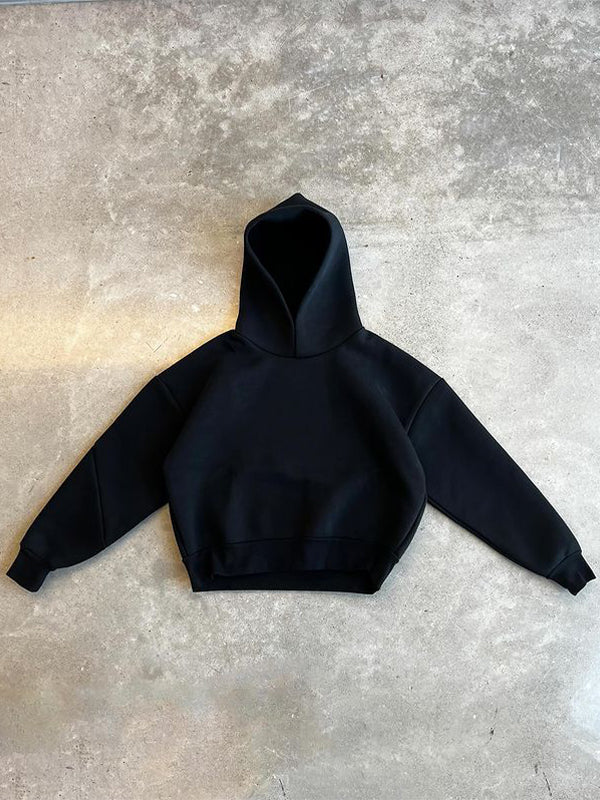 Solid Oversized Long Sleeve Hoodie