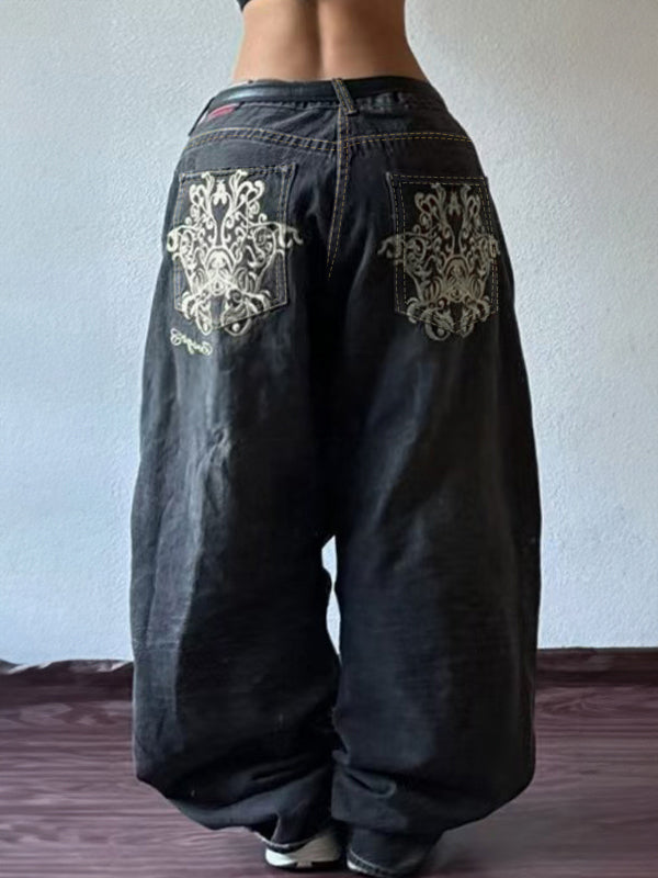 American Style Washed Casual And Loose Boyfriend Jeans