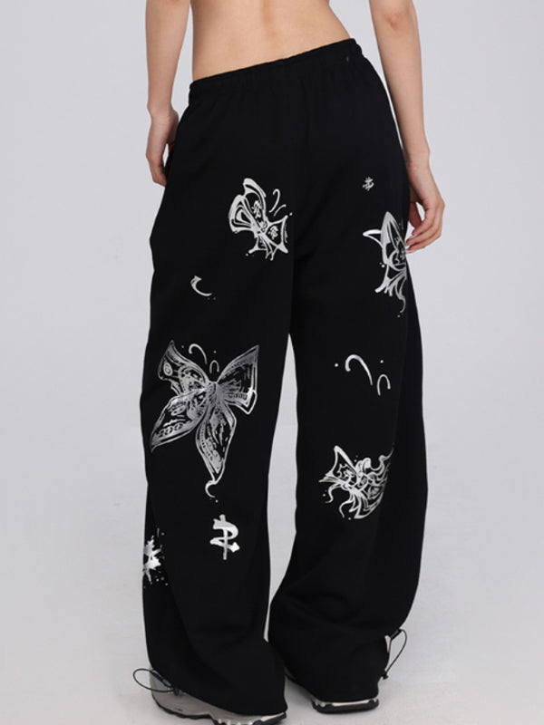 Butterfly Print Sweatpants