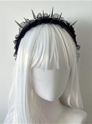 Punk Stud Spike Lace Hair ACCS