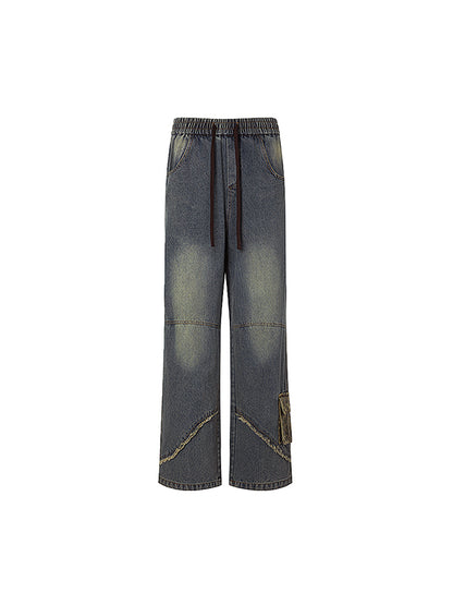 Wide leg loose straight leg Cargo Jeans