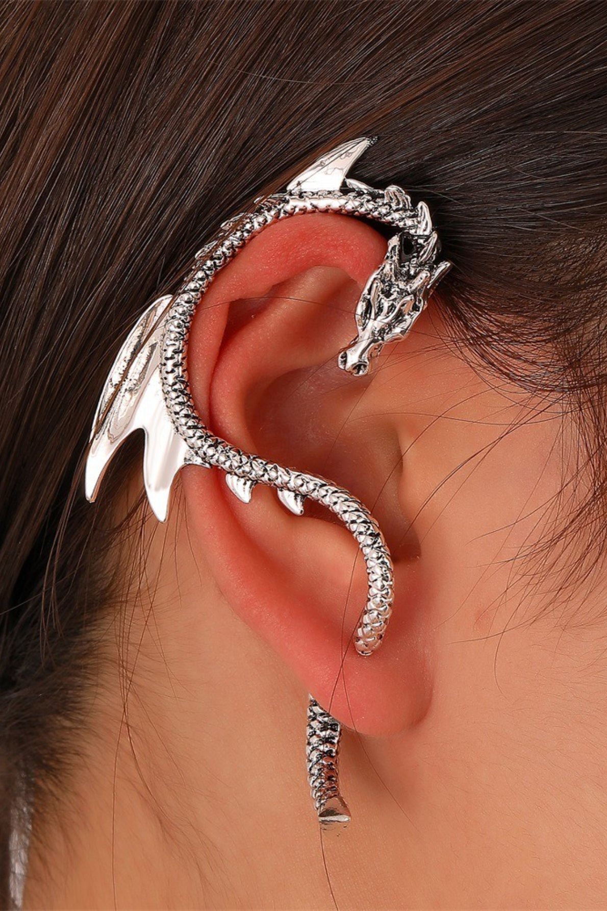 Punk Thorn Decor Ear Cuff Earring