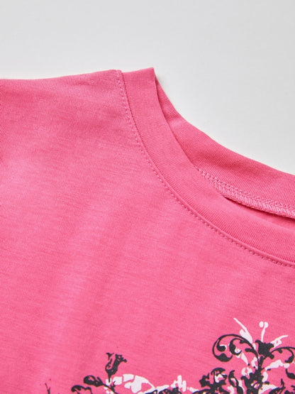 Vintage Acanthus Logo Print Baby Tee
