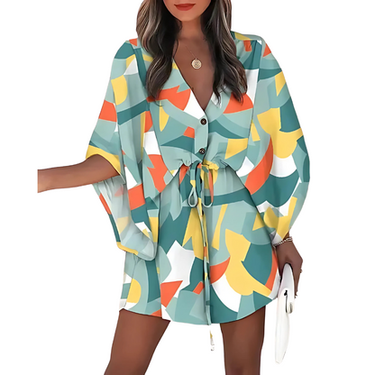Nerys - Conjunto de Verano de Dos Piezas - Casual - Estilo Moderno - Ideal para Verano