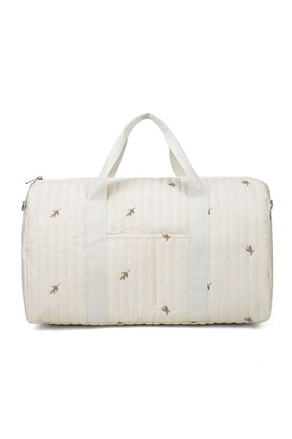 Bolso Boston de verano con bordado de oso