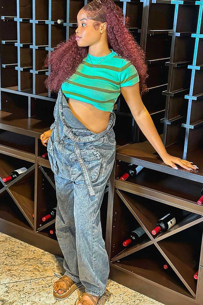 Mono de bolsillo extragrande de moda