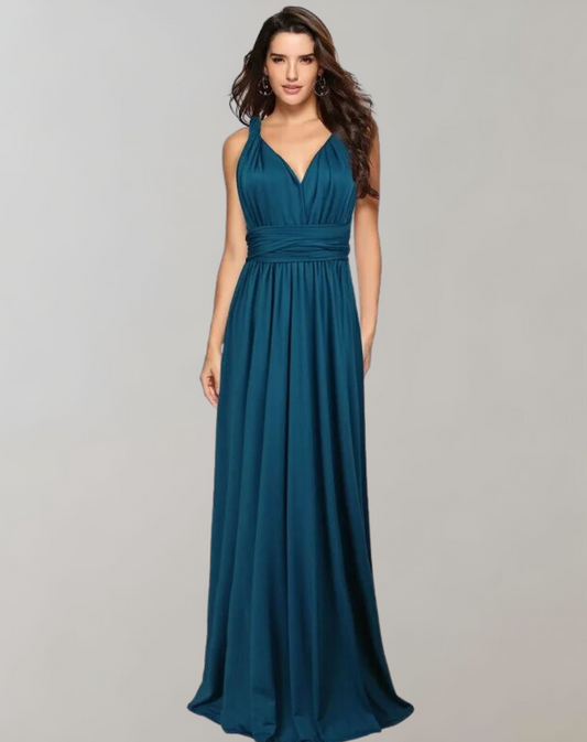 Vestido largo sin mangas con bandage infinito para mujer | Ideal para primavera/verano