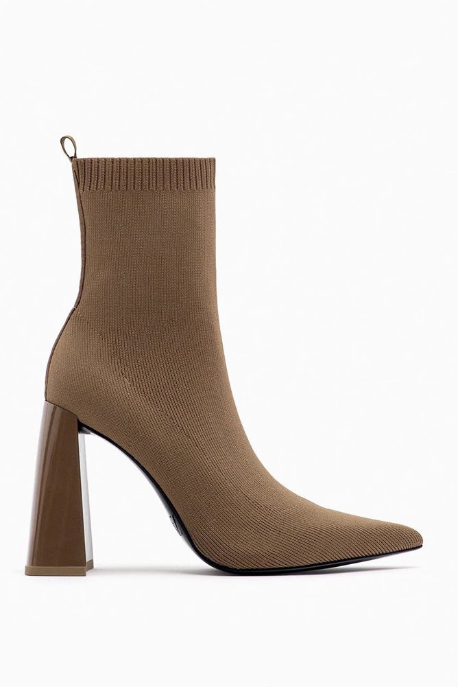 Botines con calcetines elásticos vintage