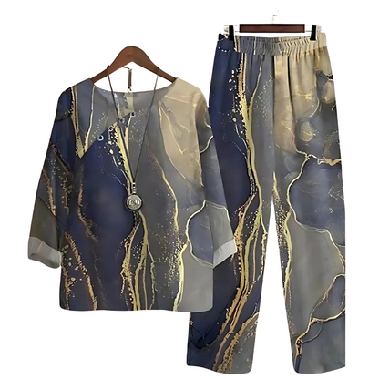 Jemima - Elegante conjunto de dos piezas para mujer | Lino de estilo moderno