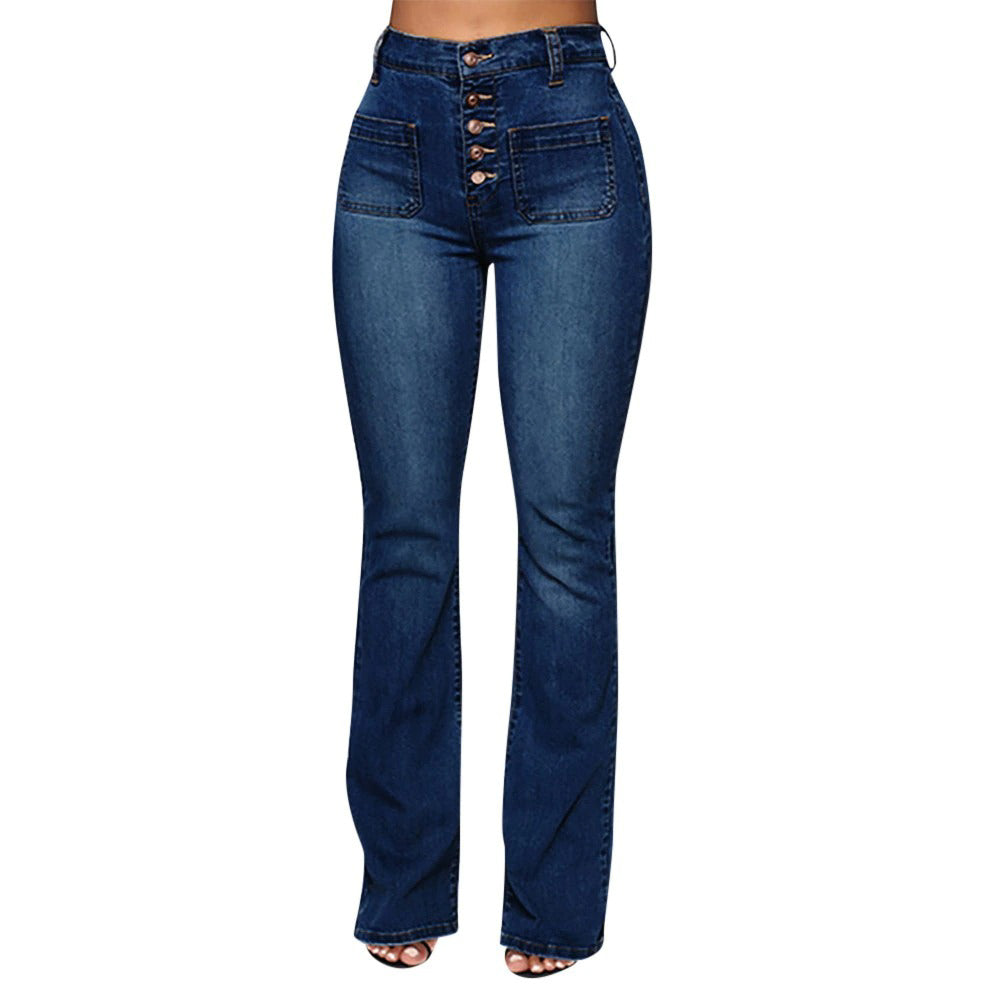 Women's Stretchy High-waisted Bootcut Flare Jeans | Great for Everyday Wear