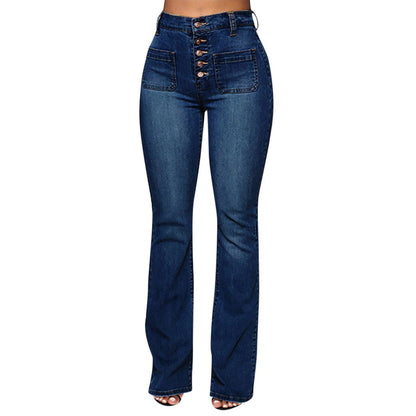 Women's Stretchy High-waisted Bootcut Flare Jeans | Great for Everyday Wear