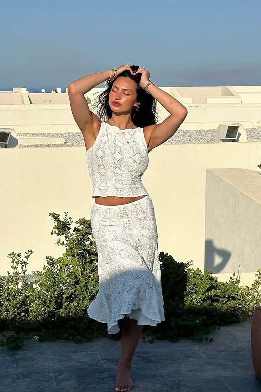 Conjunto de falda sexy de estilo de Oriente Medio