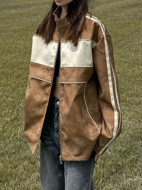 American Motorcycle Style Retro Old-Fashioned Jacket