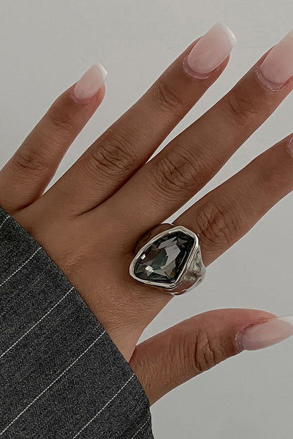 Geometric Square Metal-style Ring