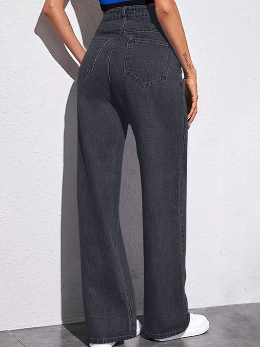 Slim Straight Versatile Boyfriend Jeans
