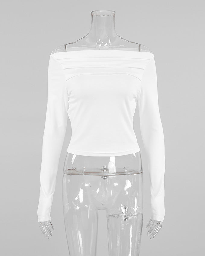 Long Sleeve Knitted T-Shirt