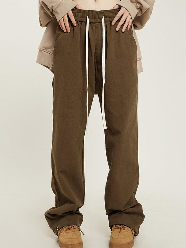 Casual Zipper Decor Cargo Pants