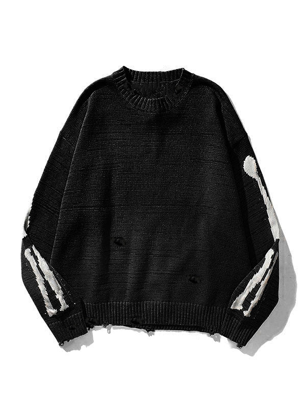Oversized Skeleton Knit Sweater