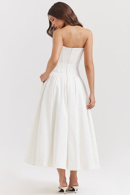 Strapless Corset A-Line Party Dress