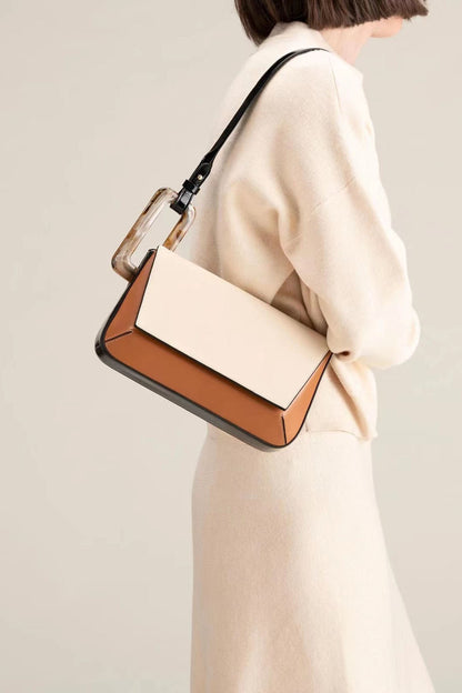 Bolso de patchwork con bloques de colores de moda y estilo lindo