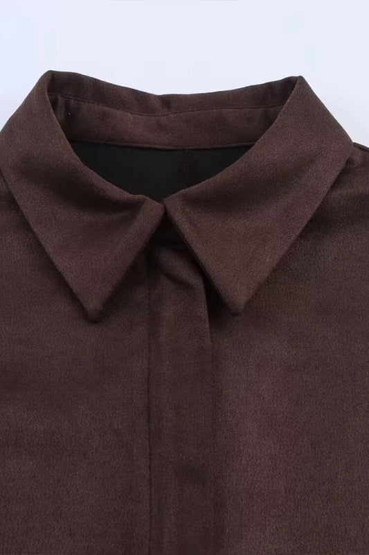 Lapel Casual Long Sleeve Jacket