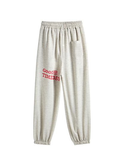 Contrast Color Print Baggy Hip Pop Jazz Sweatpants