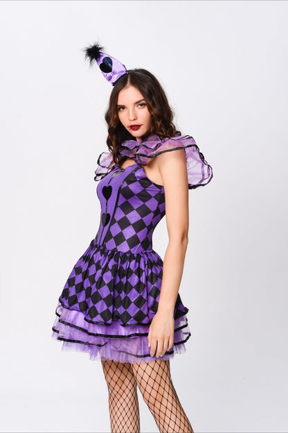 Vampire Circus Clown Halloween Costume