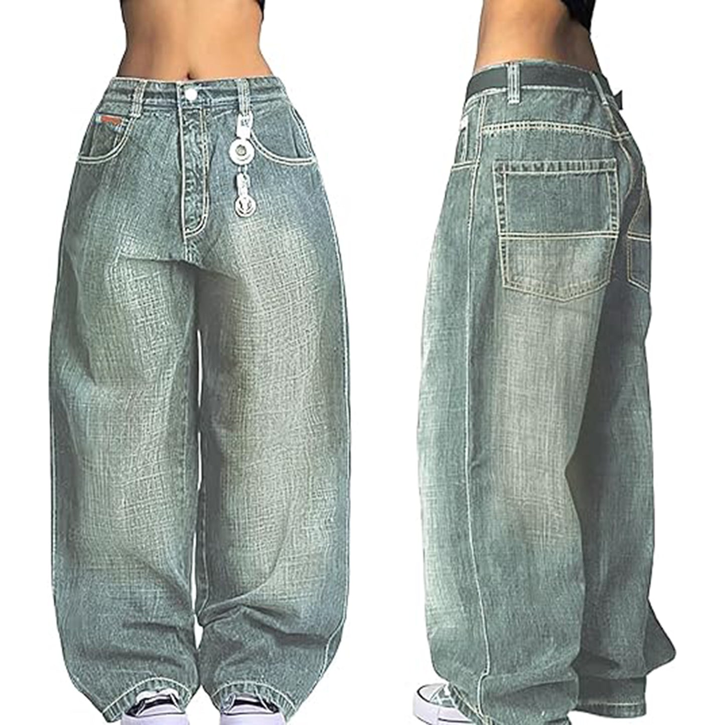 American Retro Distressed Washed Boyfriend Jeans