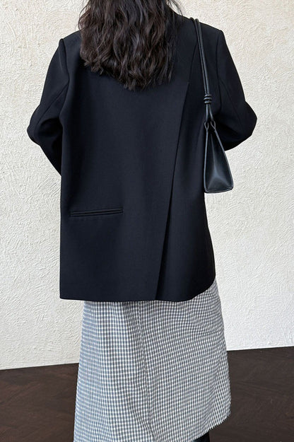 Split Back Relaxed Fit Blazer