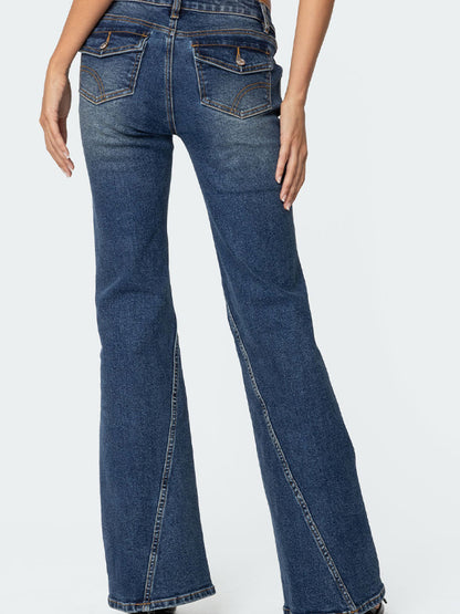 Low Rise Flare Jeans