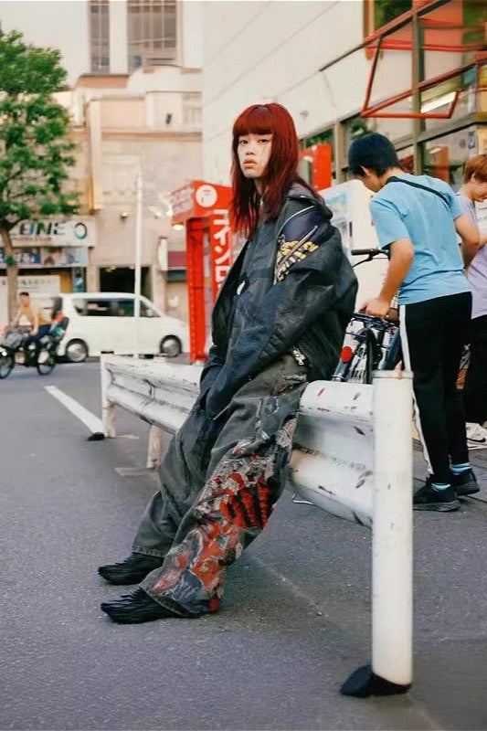 Retro Crafted Wide Leg Men's Denim Pants