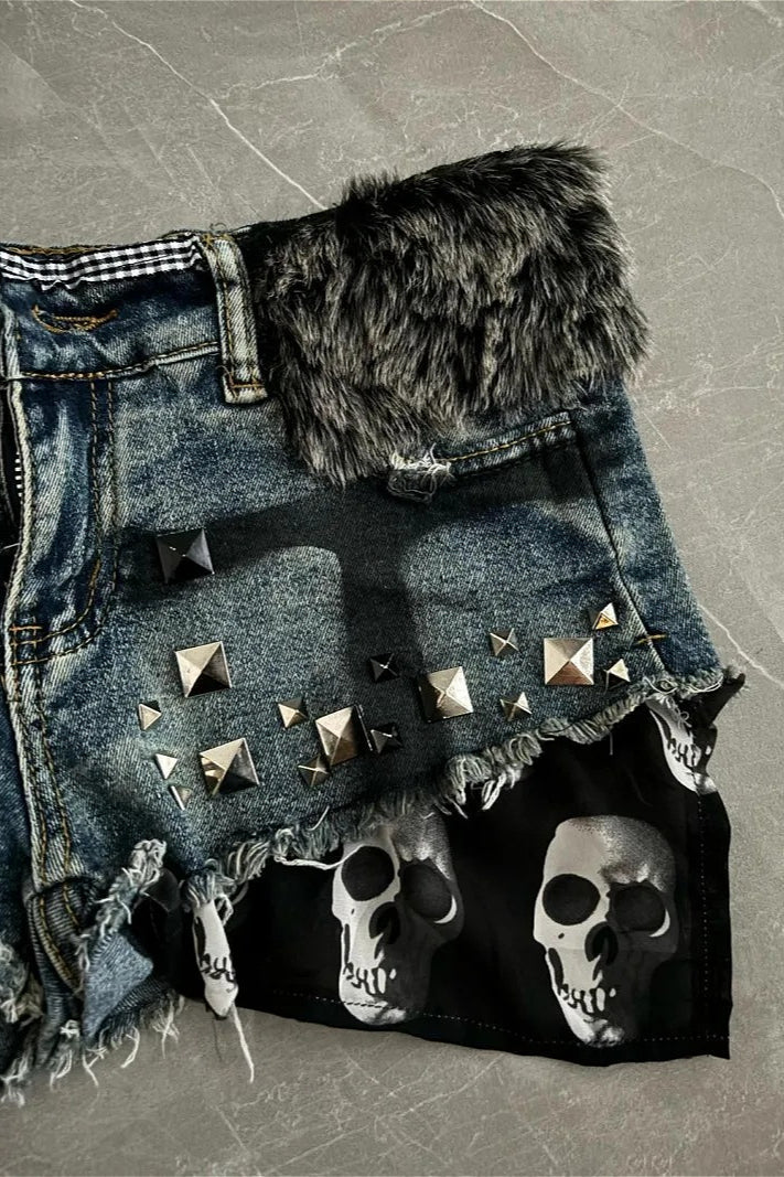 American Retro High Waist Hot Shorts