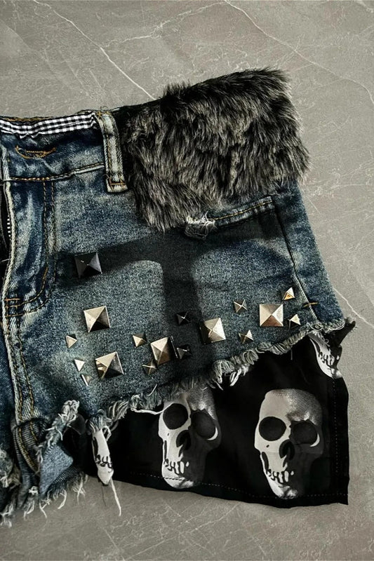 American Retro High Waist Hot Shorts