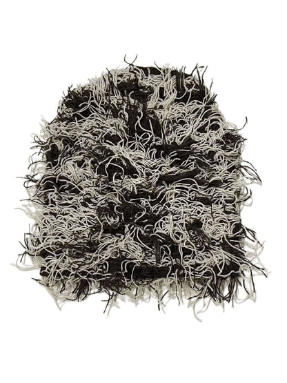 Warm Knit Monkey Fur Balaclava Hat