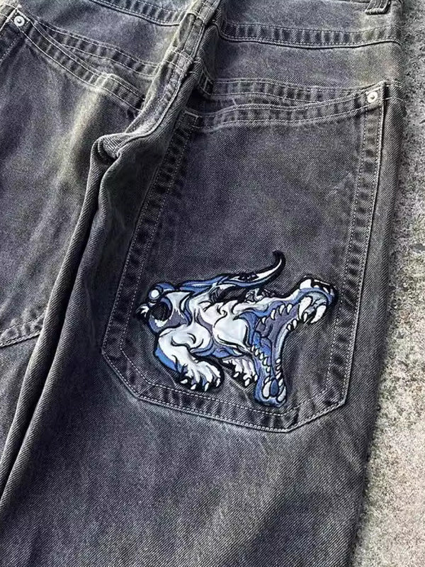 American Retro Hiphop Boyfriend Jeans