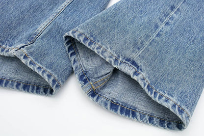 Women's Vintage Casual Mid Waist Baggy Jeans with Drawstring | Great for All Seasons