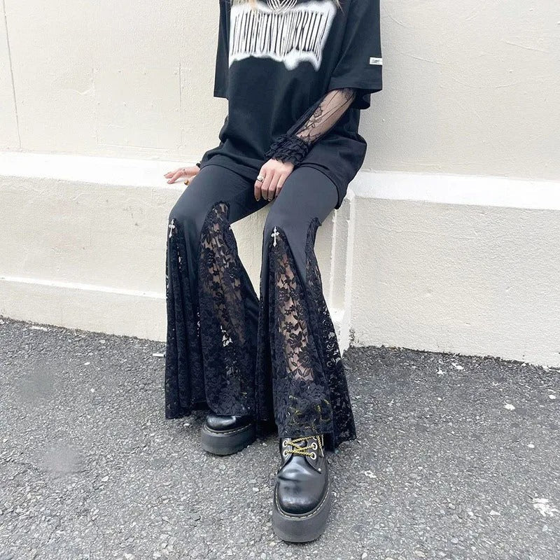 Gothic Lace Cargo Pants
