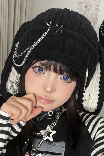Gothic Punk Y2K Spicy Girls Rabbit Ear Hat