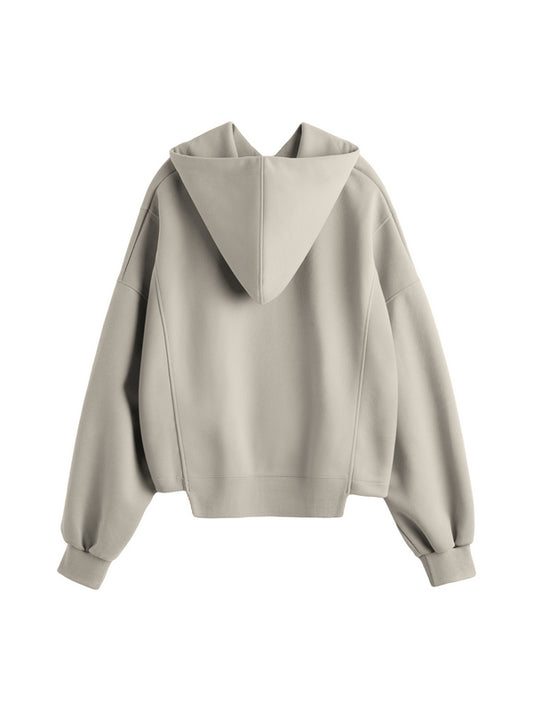 Letter Embroidery Drawstring Oversized Hoodie